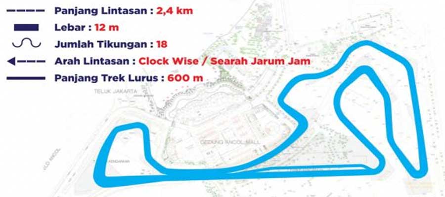 Inilah Lokasi Balap Jakarta E-Prix 2022